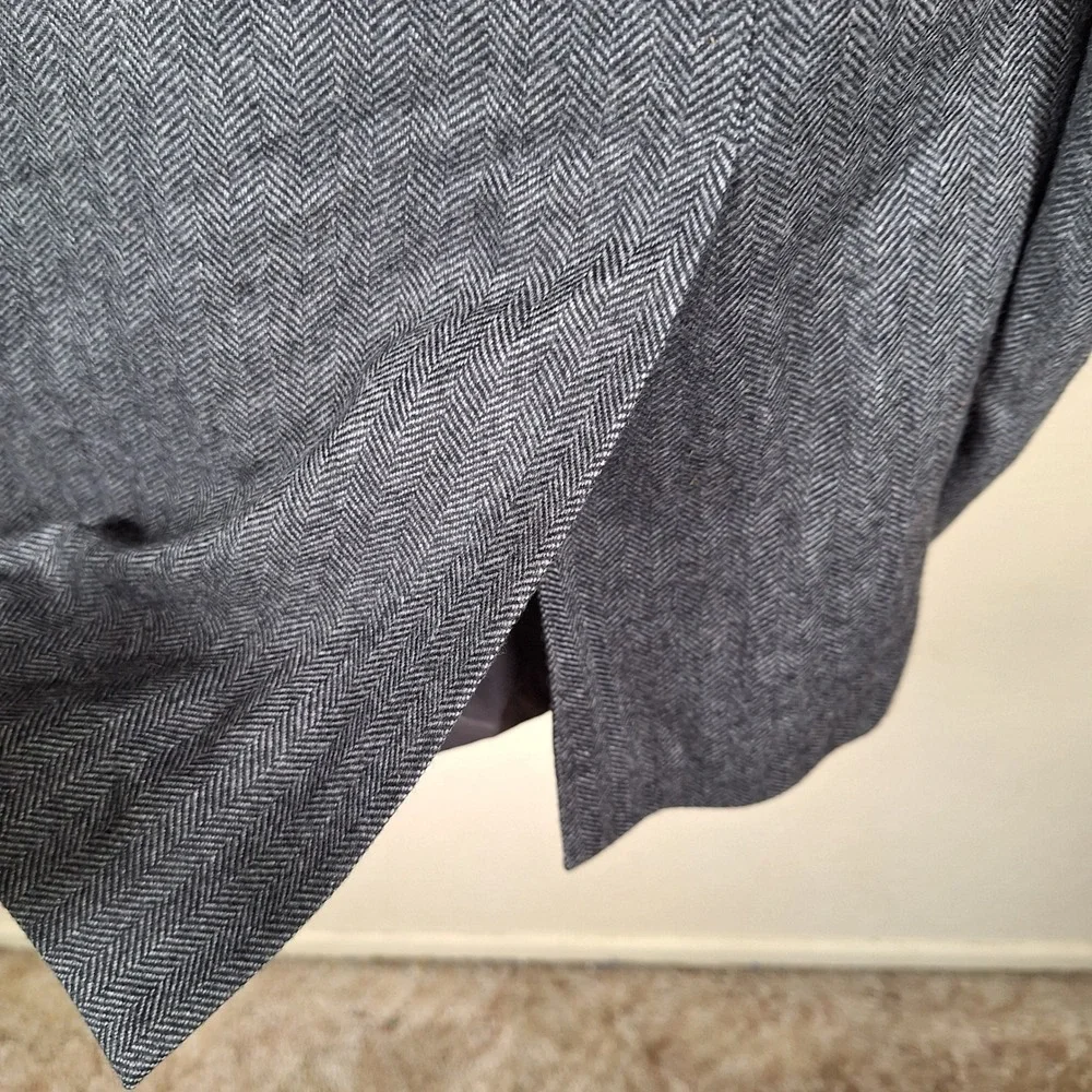 Chaps Ralph Lauren Sport Coat Wool Cashmere Herringbone Two Button Blazer 48L